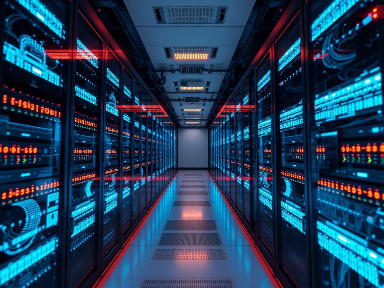 Modern data center powering Lalitha's fiber network